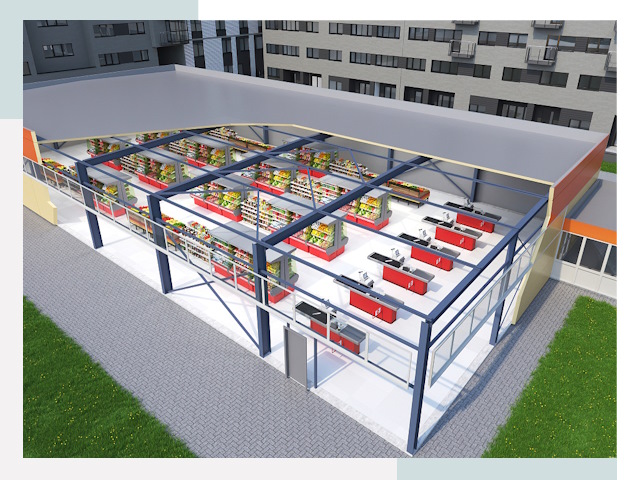 Строительство магазинов в Уссурийск от 619 руб. за м²