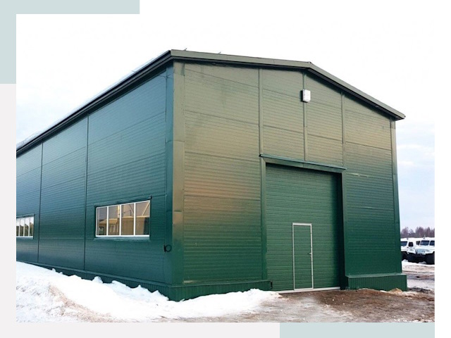 Двускатные ангары в Уссурийске