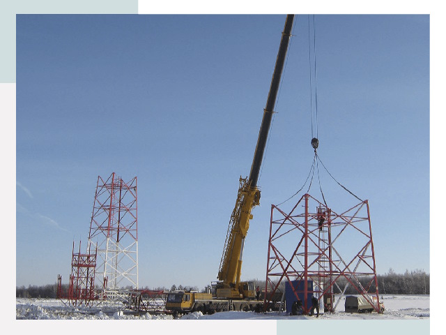 Монтаж вышек связи в Уссурийске