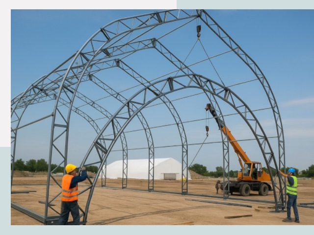 Монтаж ангаров в Уссурийске от 619 руб. - Надежно и быстро